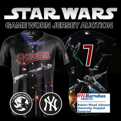 Outfielder Jace Avina #7, Size 46 (LG), Game-Worn and signed Star Wars Jersey
