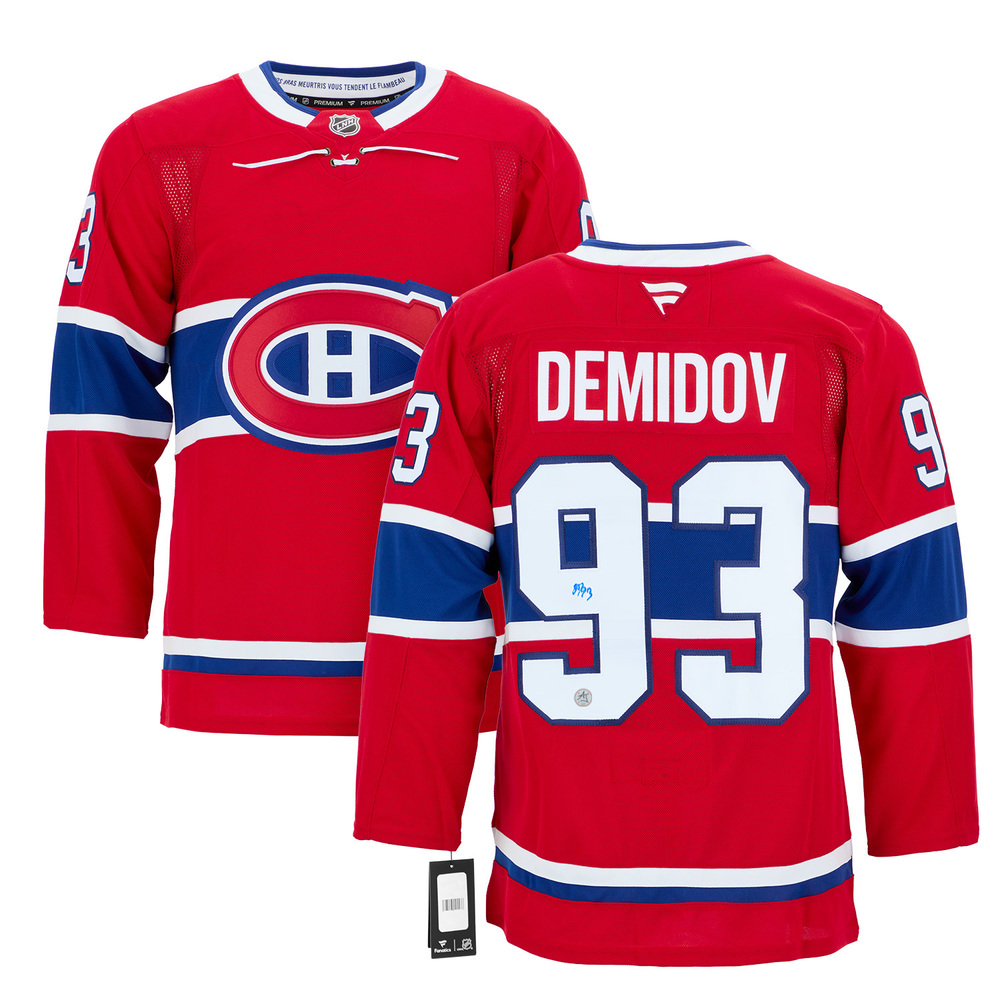 Ivan Demidov Autographed Montreal Canadiens Fanatics Premium Jersey