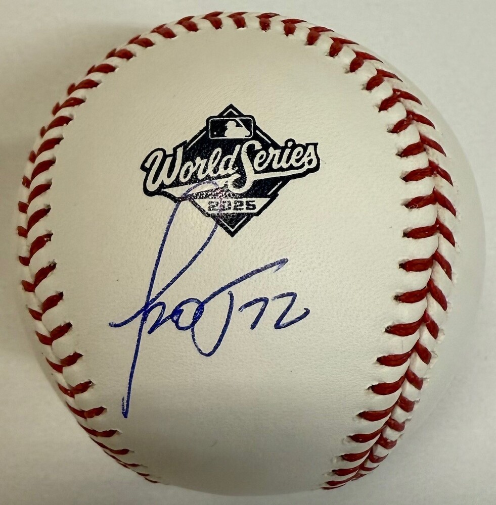 Miguel Rojas Autographed 2025 World Series Logo Baseball | MLB