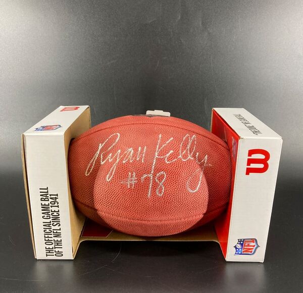 NFL - Colts Ryan Kelly Signed Authentic Football