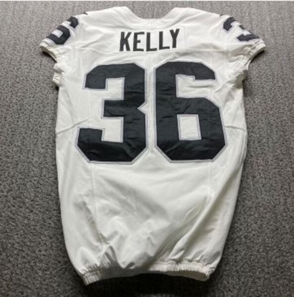 Crucial Catch - Raiders Kyu Blu Kelly Game Worn Jersey (2025 Season) Siz...