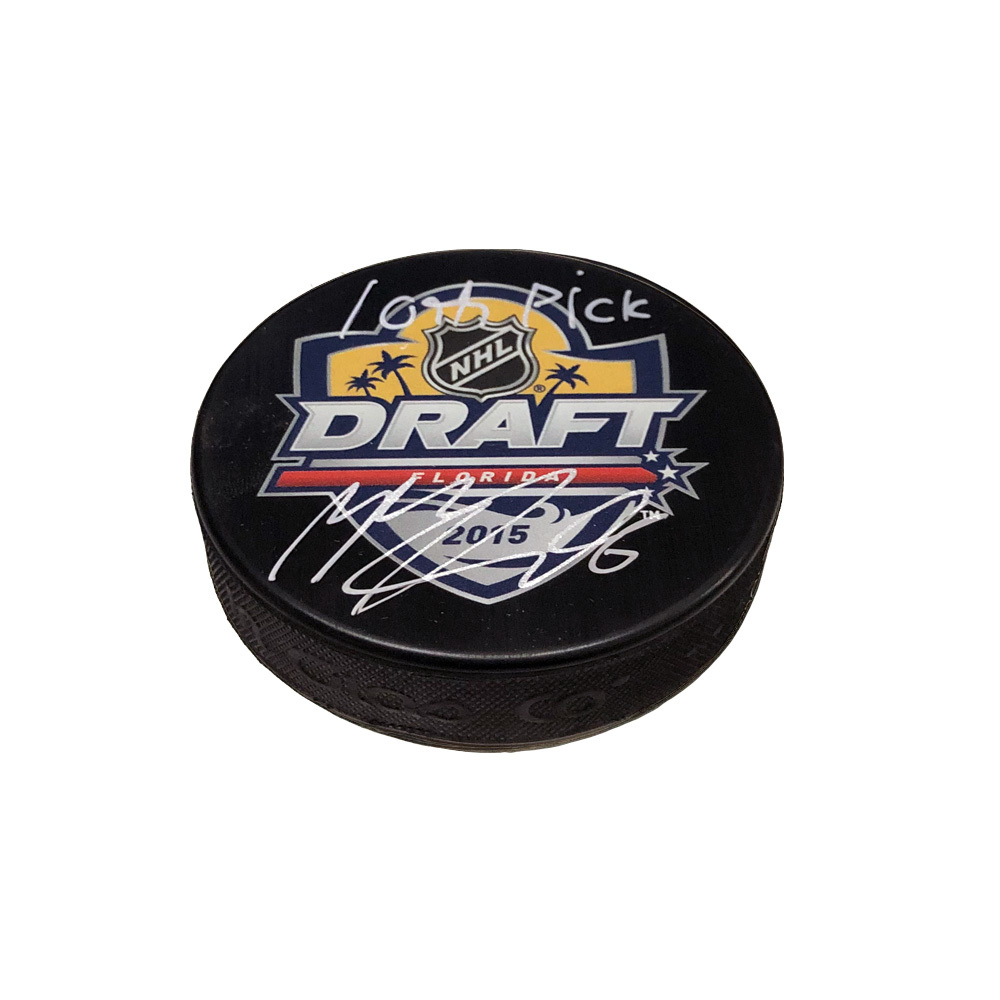 MIKKO RANTANEN Signed & Inscribed 2015 NHL Draft Puck - 10th Pick