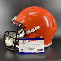 NFL - Browns David Bell signed speed helmet