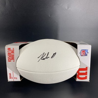 NFL - Buccaneers Kalen DeLoach Signed White Composite Football