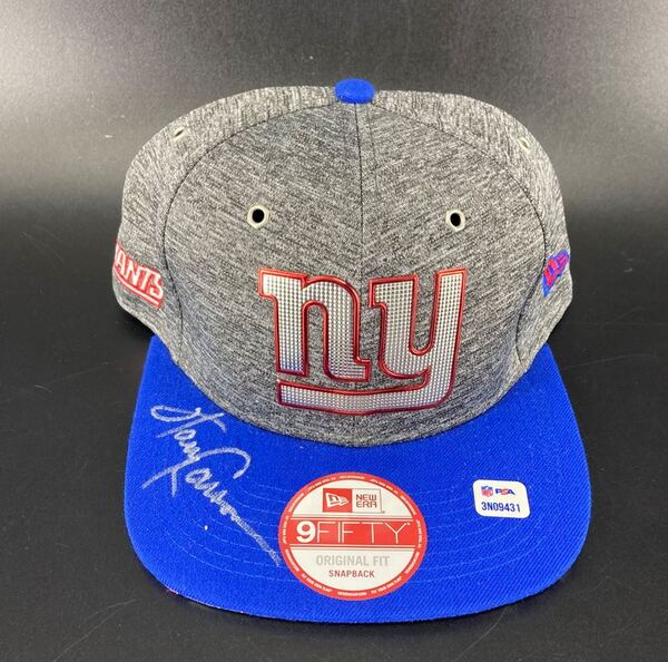 HOF - Giants Harry Carson Signed Hat with HOF 06 Inscription