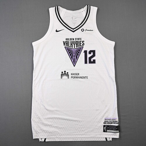 Image of Rupert, Iliana - Golden State Valkyries - White Heroine Edition Jersey - Worn 2 Games - 9/11/25 & WNBA Playoffs - First Round - Game 1 - 9/14/2025 - 2025 WNBA Season