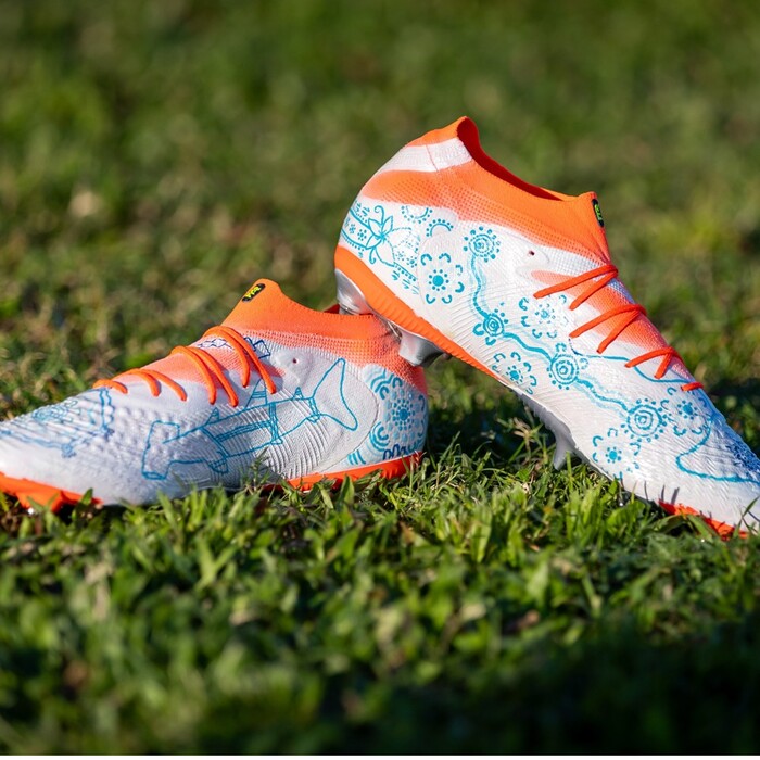 Photo of Scott Drinkwater 2026 Indigenous Match-Worn Boots