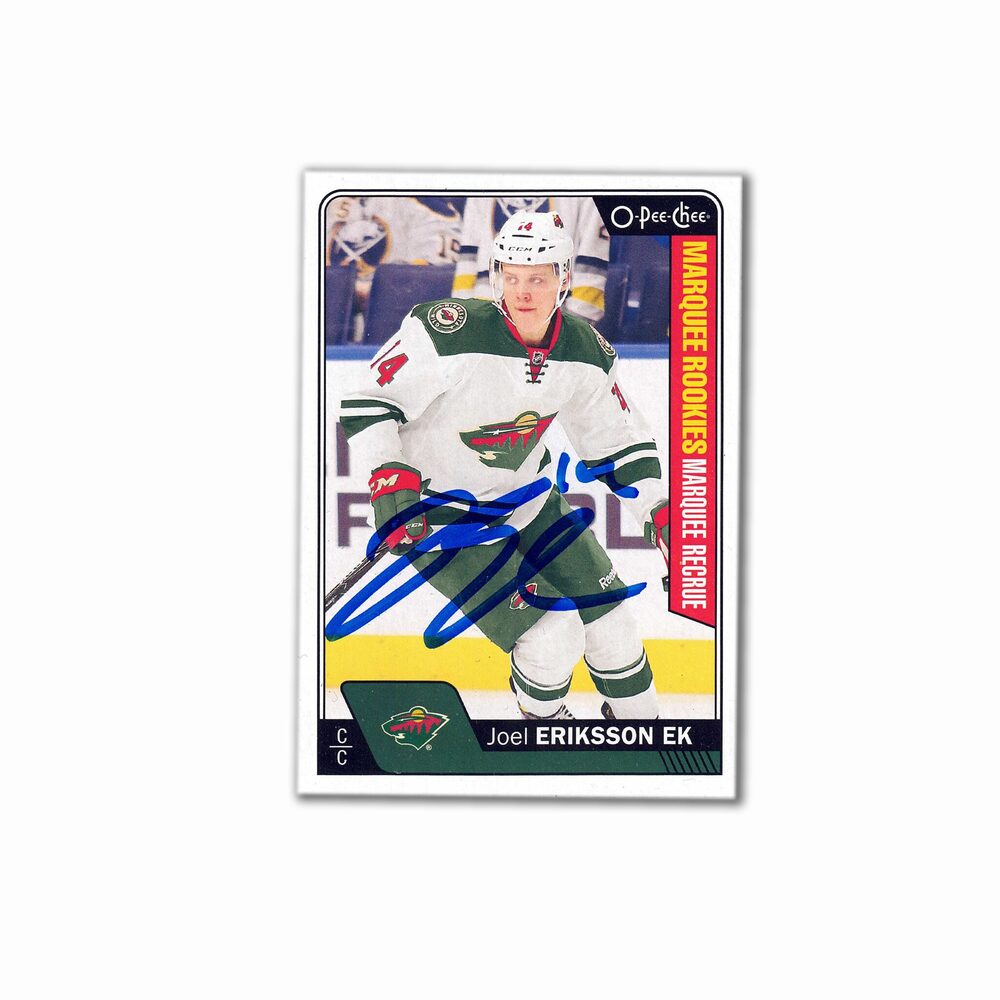 2016-17 OPC Marquee Rookies #697 JOEL ERIKSSON EK Autographed Rookie Card