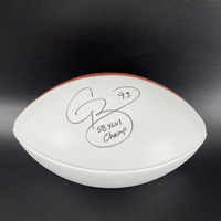 NFL - Giants Chase Blackburn Signed Panel Ball With ""Super Bo...