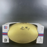 NFL - Eagles Jihaad Campbell Signed Gold Composite Football