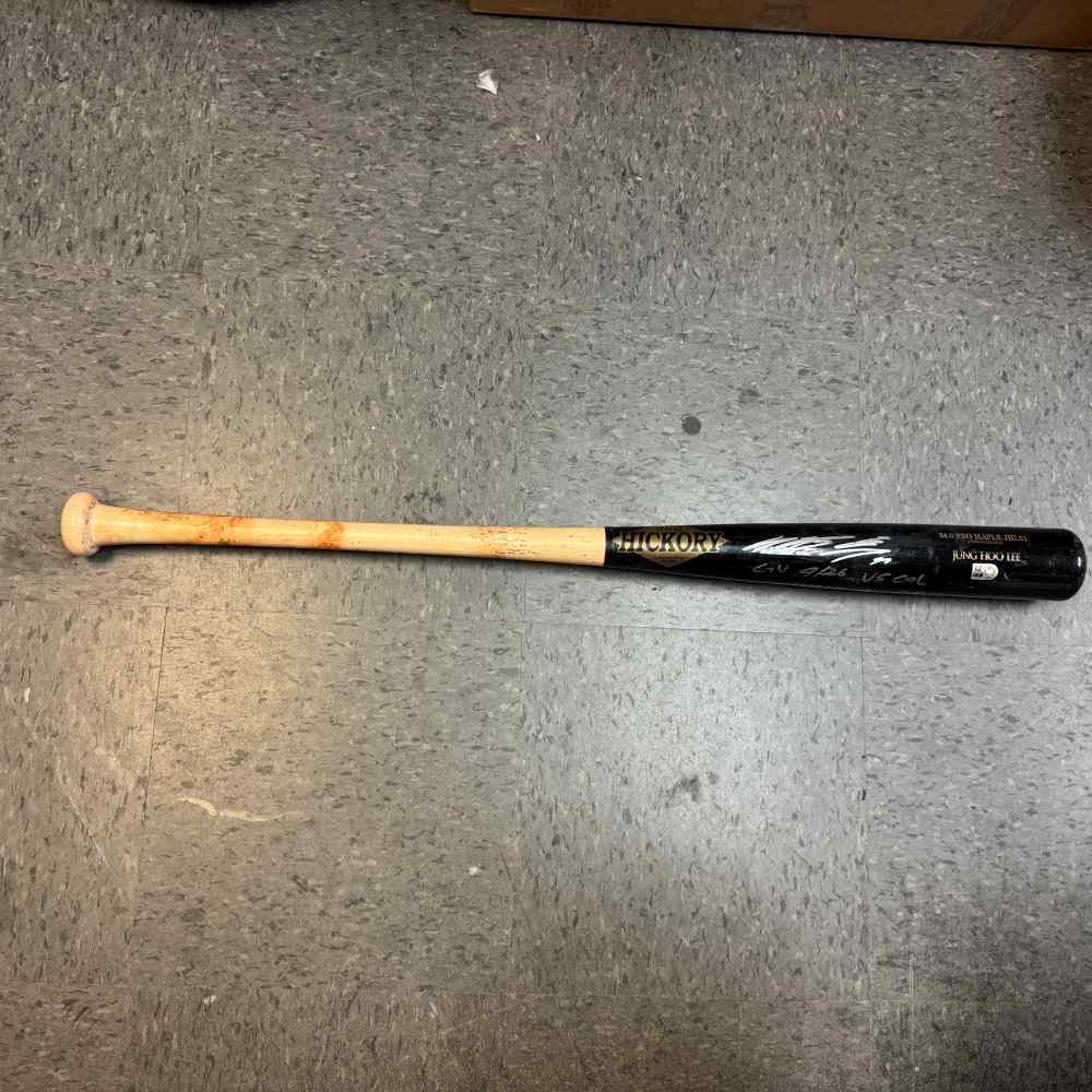 2025 Autographed & Inscribed Old Hickory Game Used Broken Bat
