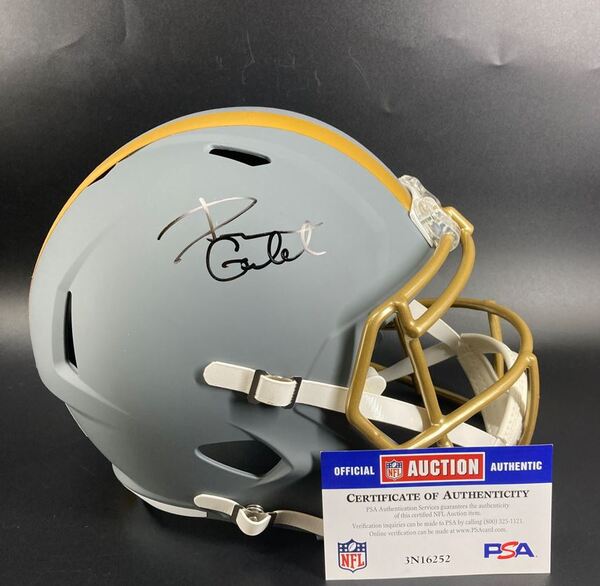 NFL - Browns Dillon Gabriel Signed Slate Replica Speed Helmet