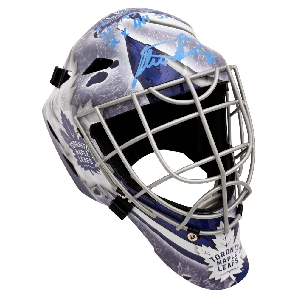 Felix Potvin Autographed Toronto Maple Leafs Goalie Mask w/Multiple Inscriptions