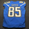 Crucial Catch - Chargers Antonio Gates Game Used Jersey (10.07.18) Size 46 W/Captain's Patch