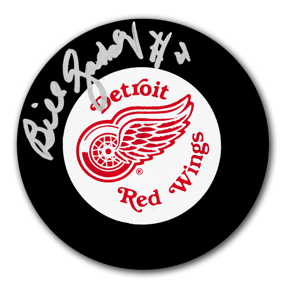 Bill Gadsby Detroit Red Wings Autographed Puck