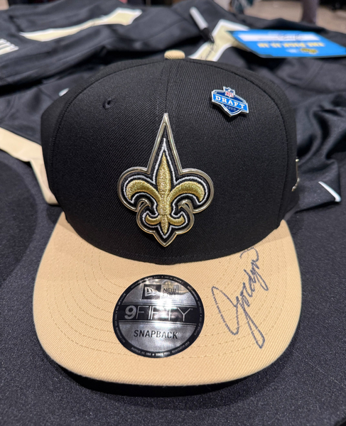 Jordyn Tyson Autographed Saints Draft Hat - 1st official signed team hat...