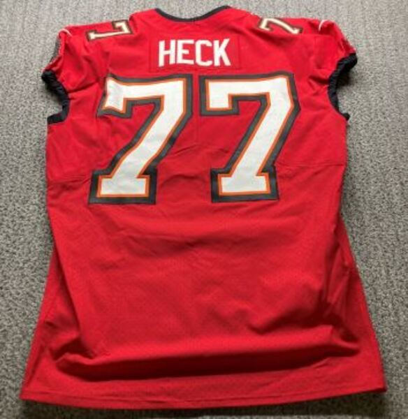 Crucial Catch - Buccaneers Charlie Heck Game Worn Jersey (2025 Season) S...