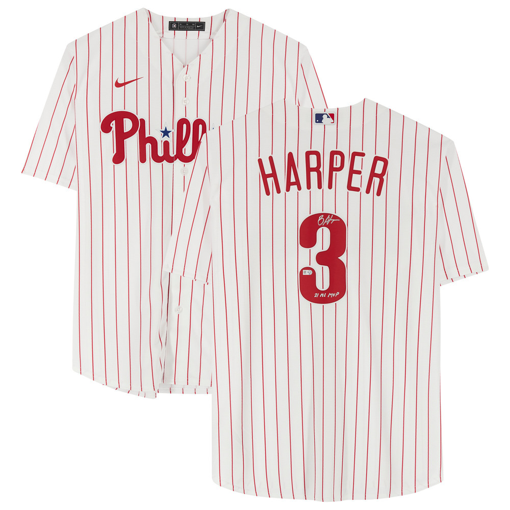Bryce Harper Philadelphia Phillies Autographed & Inscribed Nike 3