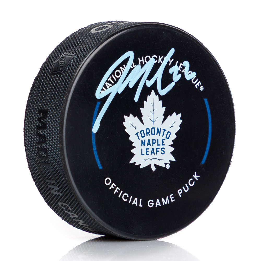Jake McCabe Signed Toronto Maple Leafs Official Game Puck