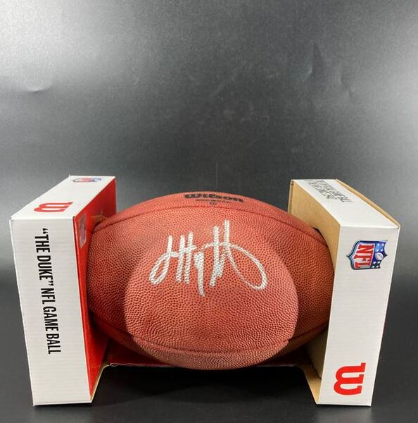 NFL - Giants Jalin Hyatt Signed Authentic Football