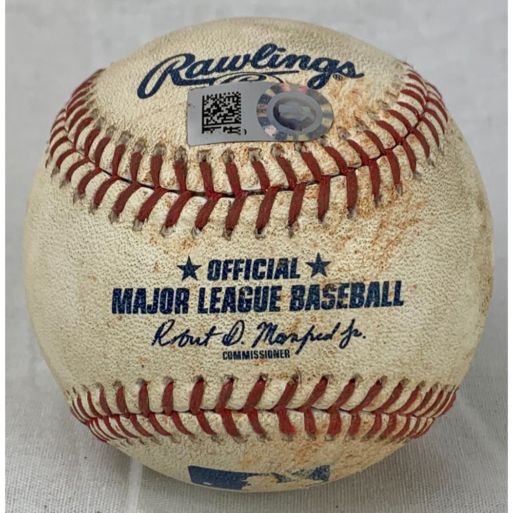 2019 Game Used Baseball Pitcher Justin Verlander Batter Miguel 