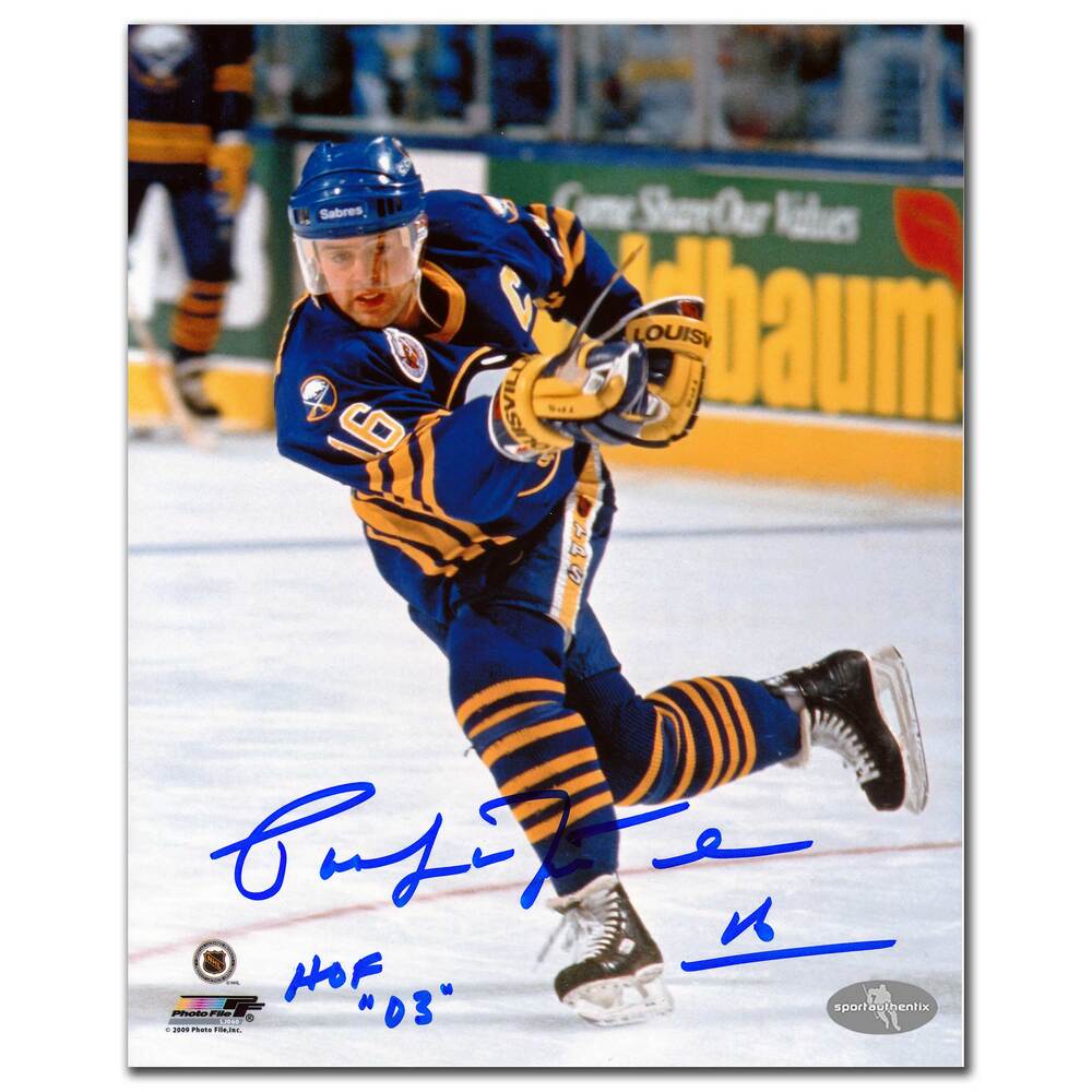 Pat Lafontaine Buffalo Sabres SNIPER Autographed 8x10