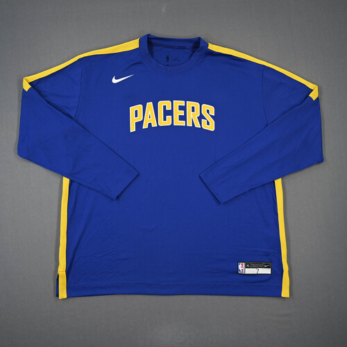 Image of Brogdon, Malcolm - Indiana Pacers - Game-Issued City Edition Long-Sleeved Shooting Shirt - 2021-22 NBA Season