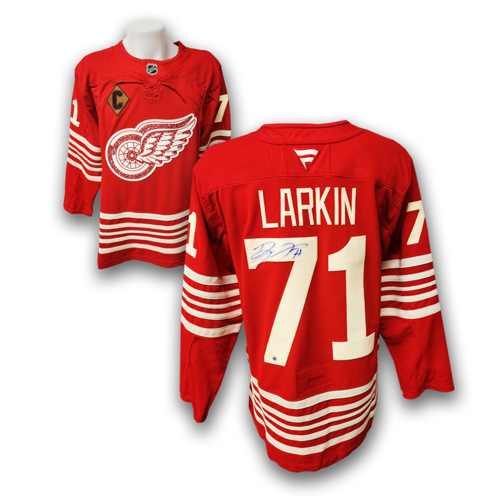 Dylan Larkin Autographed Detroit Red Wings Alternate Fanatics Premium Jersey