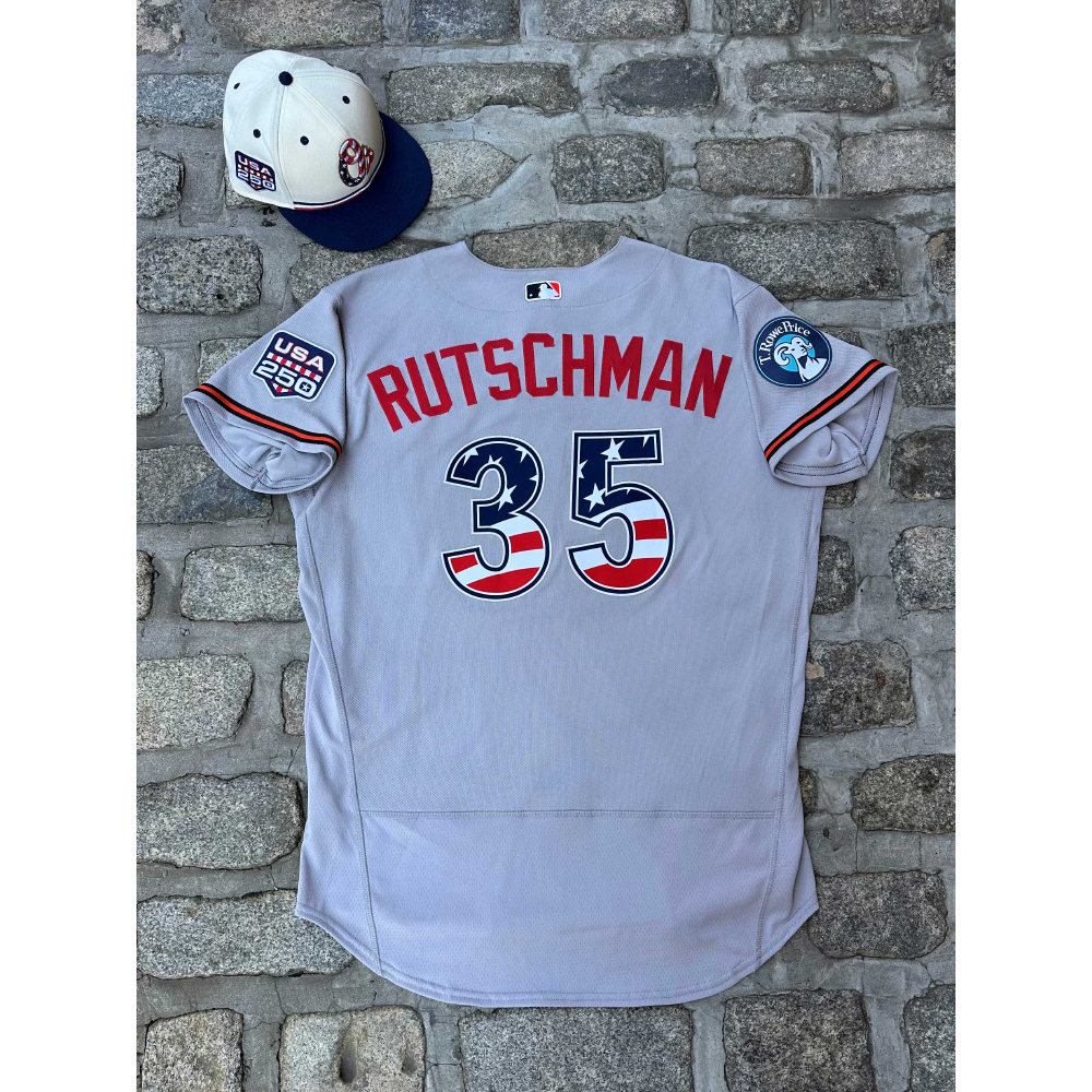Adley Rutschman: USA 250 4th of July Jersey & Cap - Game-used