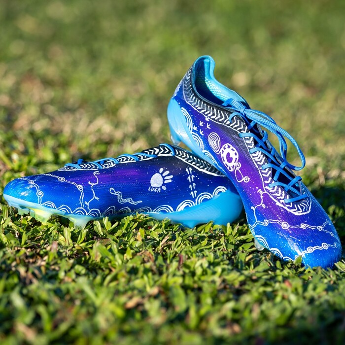 Photo of Braidon Burns 2026 Indigenous Match-Worn Boots