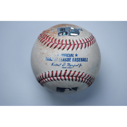 Photo of Game-Used Baseball - 6/30/26 vs. LAD - Bottom 3 - H: Henry Bolte - P: Justin Wrobleski - Strikeout