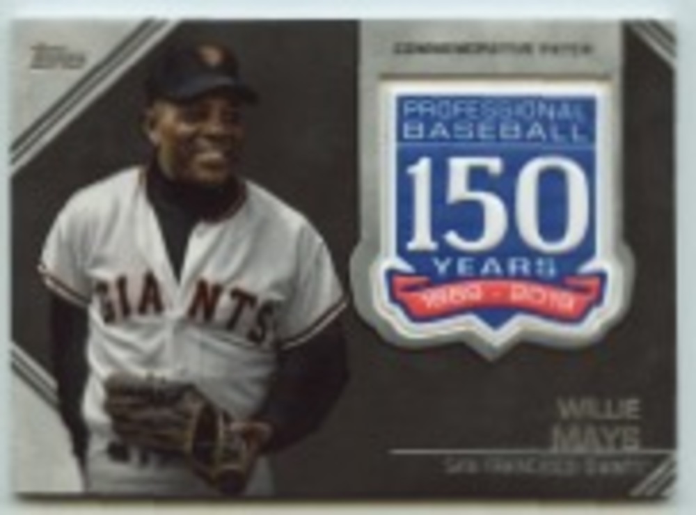 2019 Topps Update 150th Anniversary Manufactured Patches #AMPWM Willie Mays