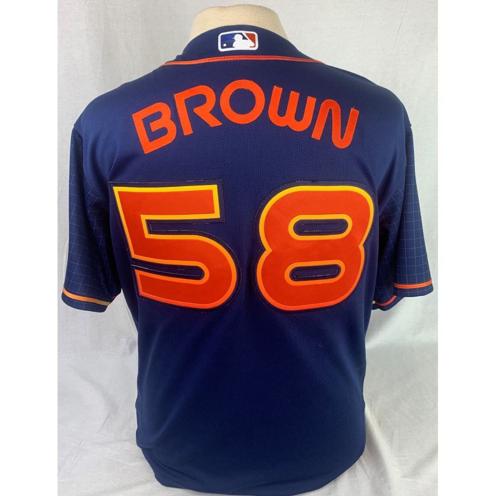 Hunter Brown MLB Debut GameUsed Jersey Houston Astros Auctions