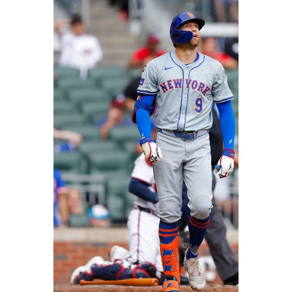 Brandon Nimmo #9 - Game-Used Road Grey Jersey - Mets Clinch