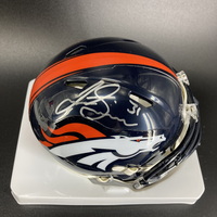 NFL - Broncos Justin Simmons Signed Mini Helmet
