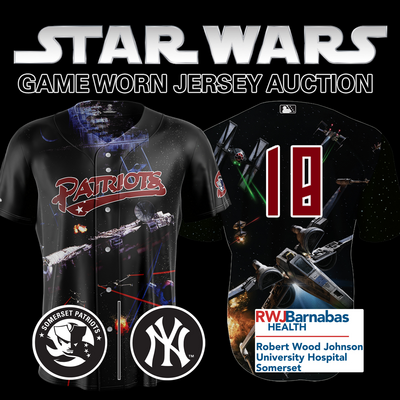 Catcher Manuel Palencia #18, Size 46 (LG), Game-Worn and signed Star Wars Jersey