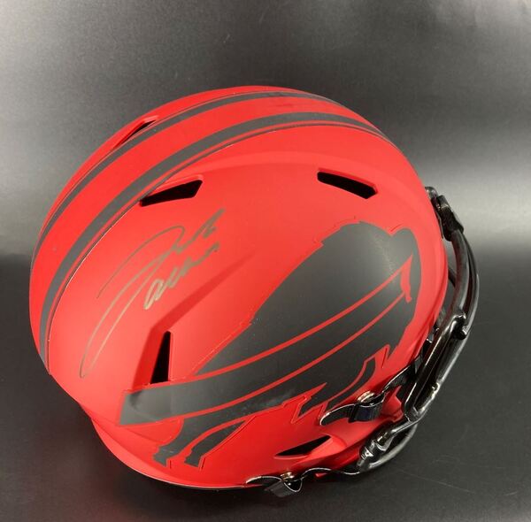 Bills - Josh Allen Signed Replica Rave Helmet