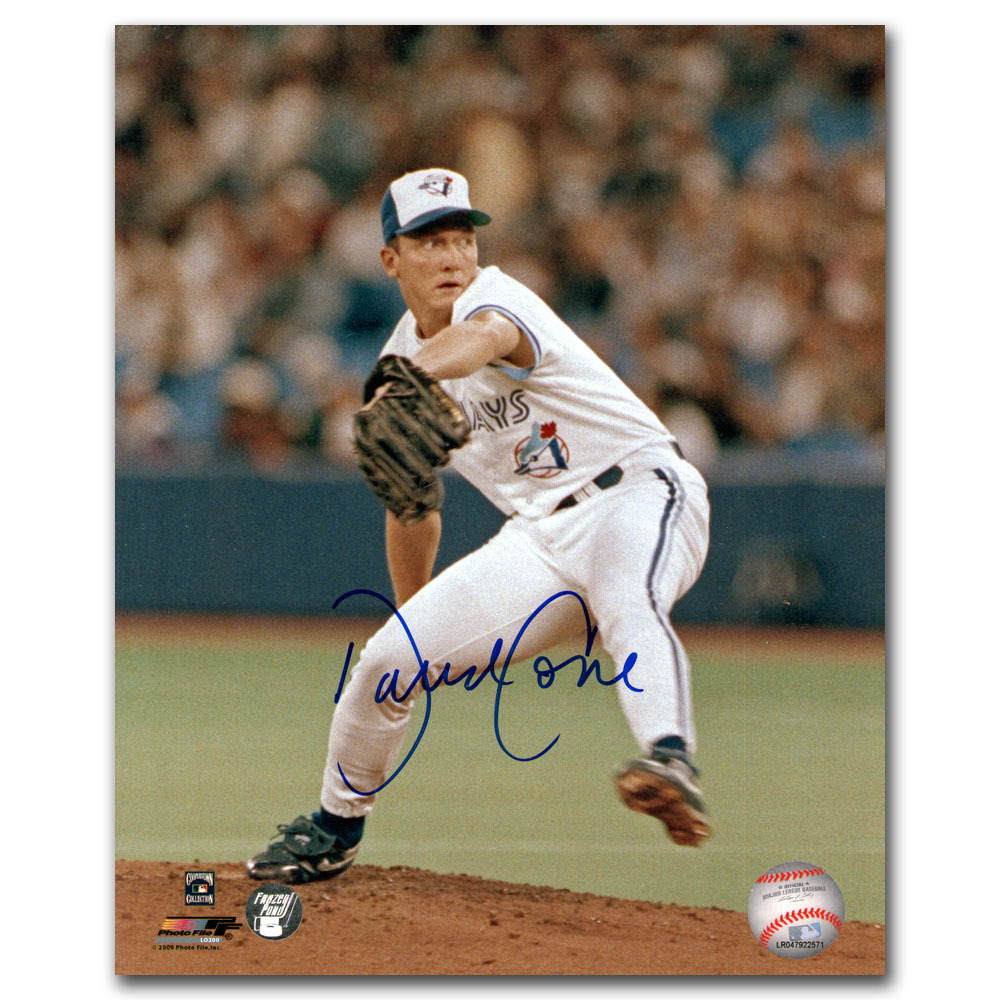 David Cone Autographed Toronto Blue Jays 8X10 Photo