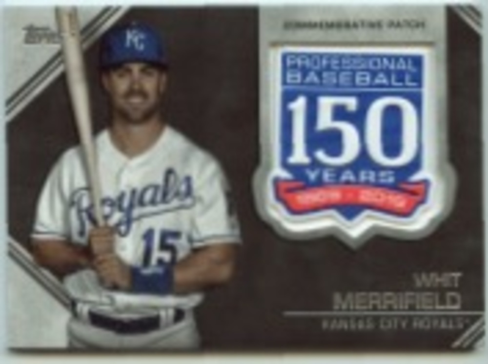 2019 Topps Update 150th Anniversary Manufactured Patches #AMPWME Whit Merrifield