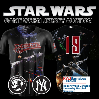 Pitcher Kelly Austin #19, Size 46 (LG), Game-Worn and signed Star Wars Jersey