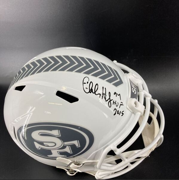 HOF - 49ers Charles Haley Signed Replica STS Helmet