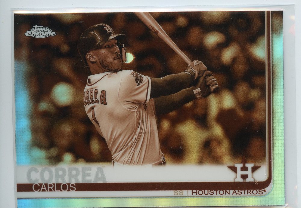 2019 Topps Chrome Sepia Refractors #64 Carlos Correa