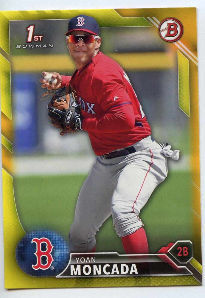 2016 Bowman Prospects Yellow #BP148 Yoan Moncada