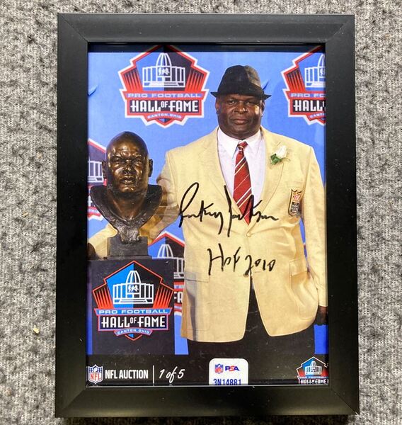 HOF - Saints Rickey Jackson NFL Auction Exclusive Signed 5x7 Photo Indiv...