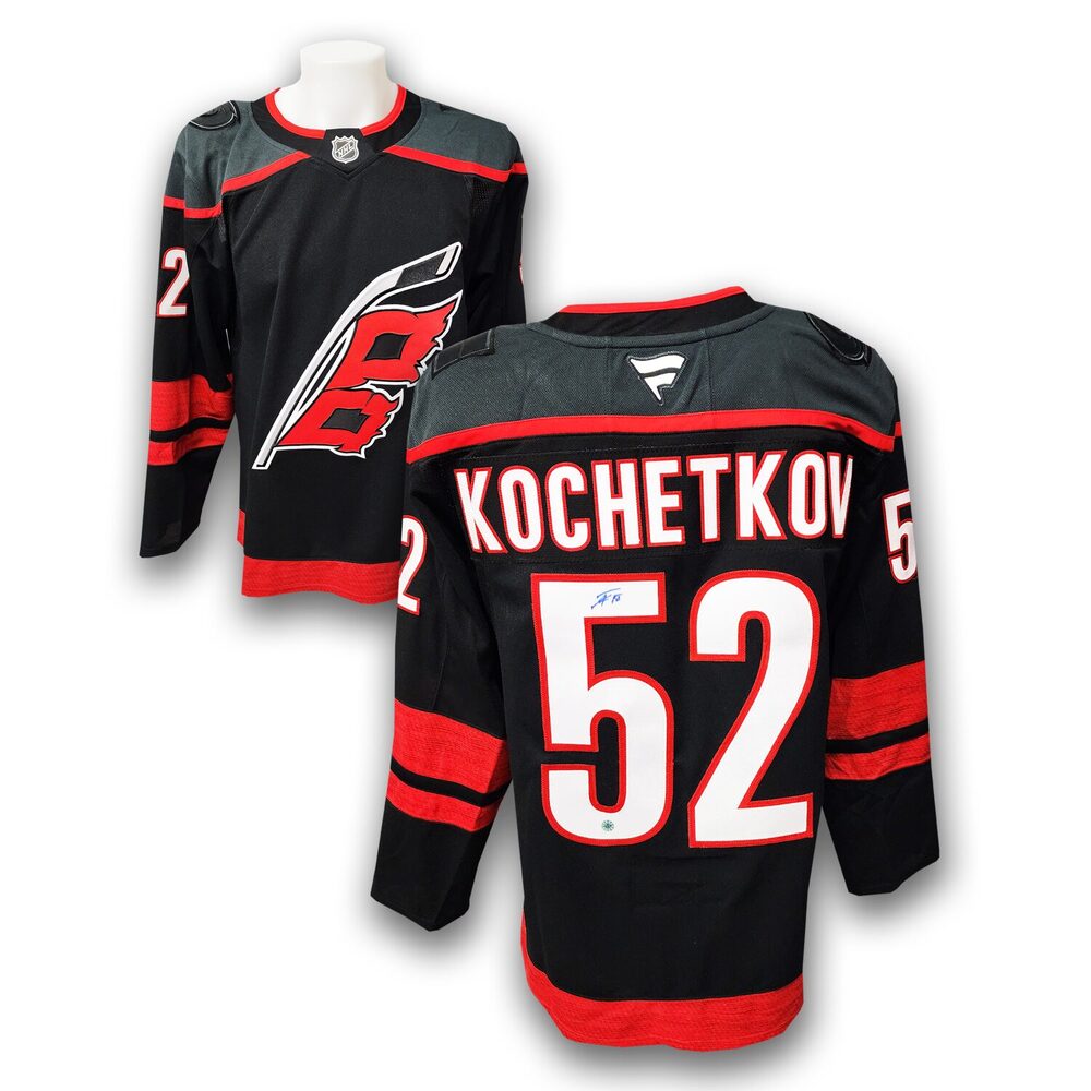 Pyotr Kochetkov Autographed Carolina Hurricanes Home Fanatics Premium Jersey