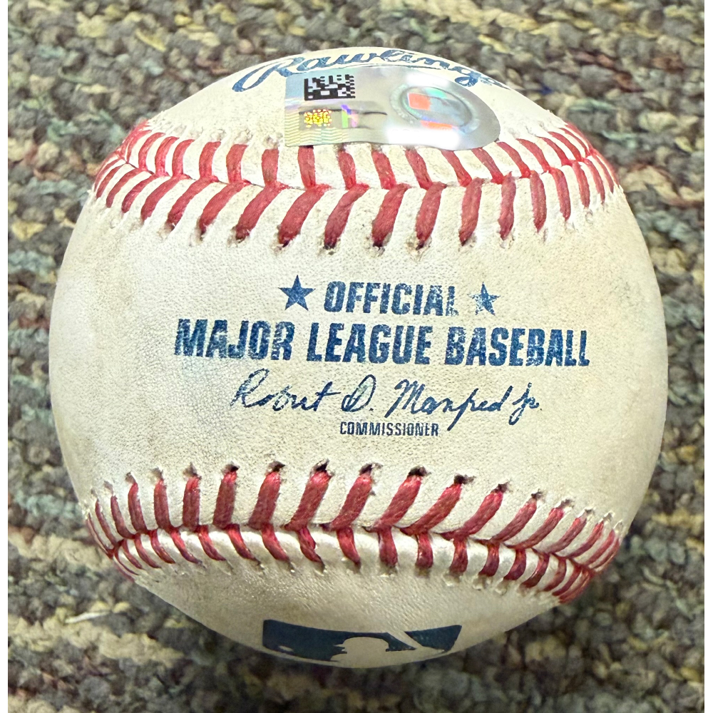 Game-Used Baseball: Junior Caminero Tampa Bay Rays Single (MLB