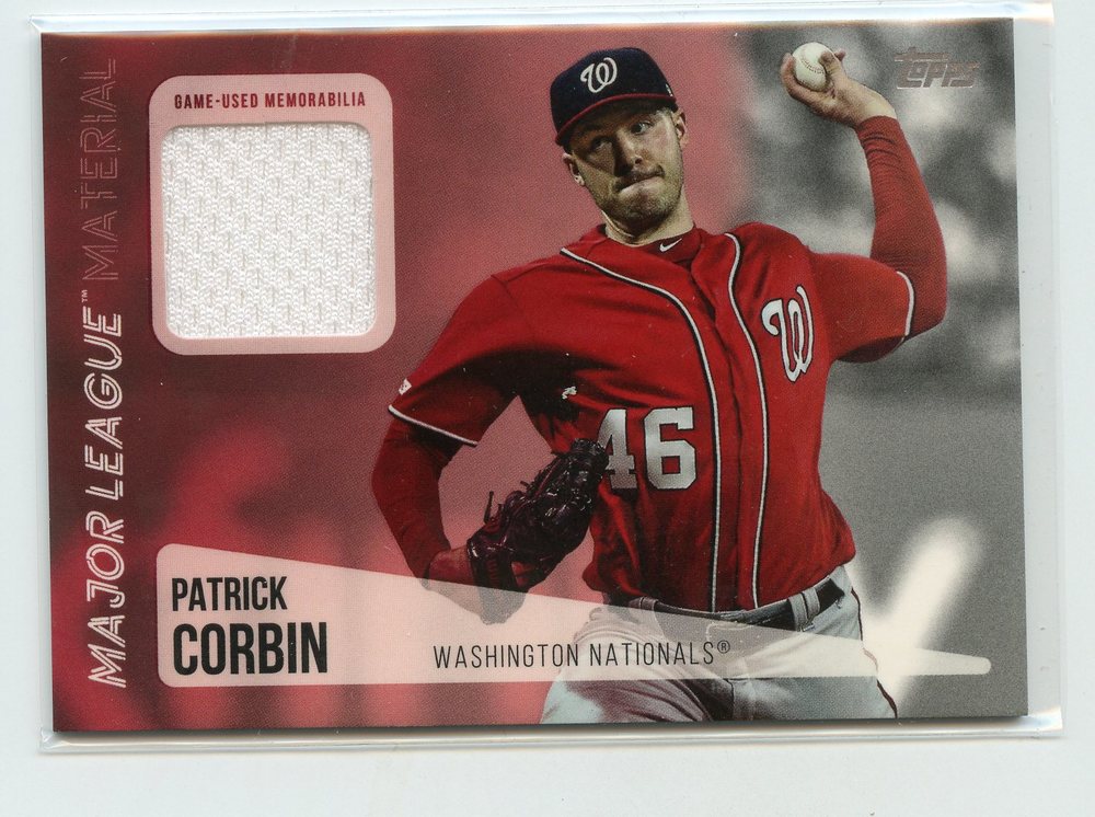 2019 Topps Update Major League Materials #MLMPC Patrick Corbin