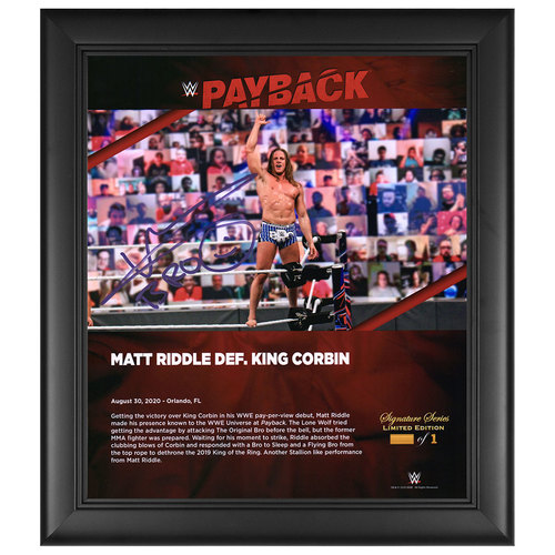 Riddle SIGNED Payback 2020 Signature Series Frame (#1 of 1)