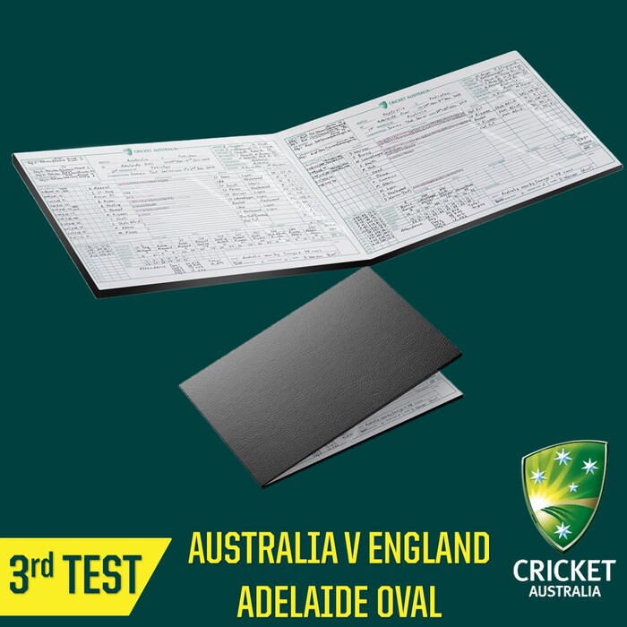 Photo of Australia v England Ashes 3rd Test Match-Used Scorecards