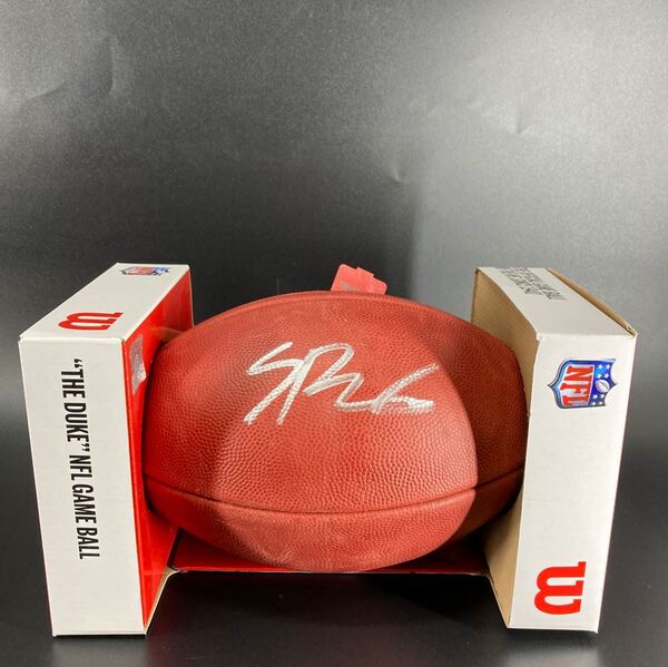 NFL - Saints Spencer Rattler Signed Authentic Football